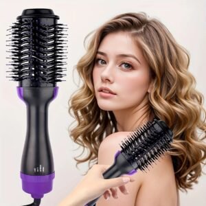 European Standard Hair Dryer and Curling Iron 2-in-1 Hot Air Brush